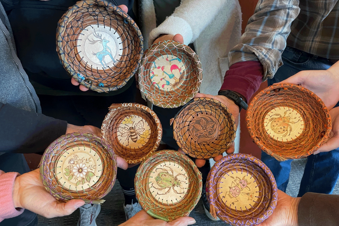 Pine Needle Basket Weaving
